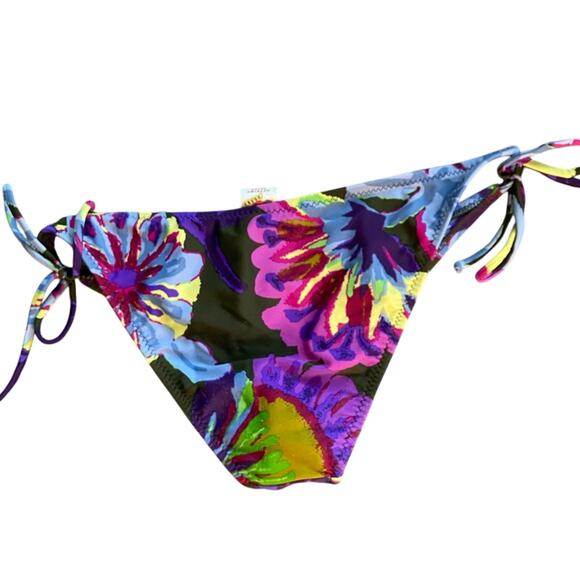 NWOT Guess multi colored tie side bikini bottoms Size Large - Picture 2 of 3